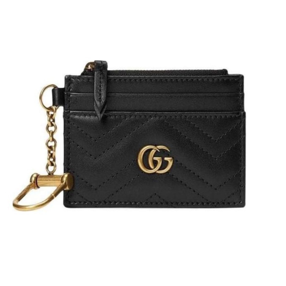 Gucci Marmont Keychain Wallet in black